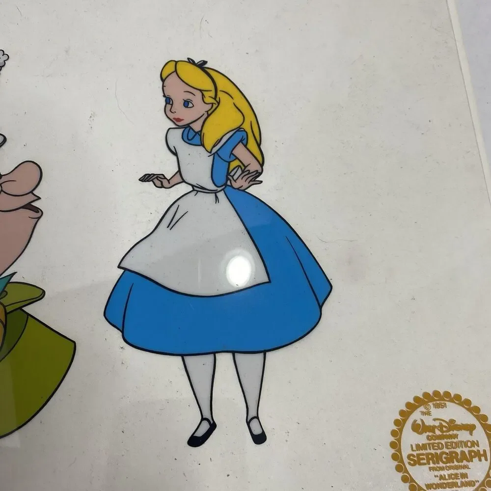 Vintage 1951 Disney Alice In Wonderland Limited Edition seigraph  w/ Seal